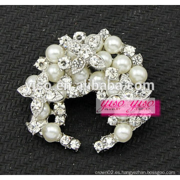 Broche de cristal nupcial de la boda